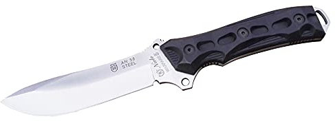 Miguel Nieto Cuchillo Warfare 195, con hoja en acero inoxidable AN-58 de 13,5 cm. y empuñadura en Forprene, Funda de Cuero