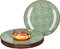 Ritzenhoff & Breker 4-teiliges Kuchenteller-Set Lime Sao I Geschirr-Set für 4 Personen I Frühstücksteller mit grünem Dekor I Hochwertige Dessertteller I 4 Porzellanteller mit Ø 21,5 cm