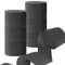 Lot de 12 Rouleaux Serpentin en Papier Crépon Noir pour Décoration de Fête(25M x 4.5cm)