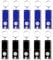 SOL 10pk LED Keyring Torch - Pocket Torch with Built-in Batteries, Mini LED Keyring Torch for Outdoor, Emergency & Daily Use, Compact Mini Torches for Kids