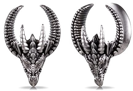 ERKUOO 2PCS Eröffnung Sattel Ohrentunnel Wasserhahn Plug Ohr Gauges Piercing Expander Studs Tragen Mode Körper Piercing Schmuck Ohrringe Geschenk 8mm