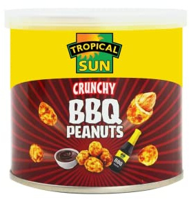 Tropical Sun BBQ Coconut Peanuts Crunchy (Pack of 2)- 140g