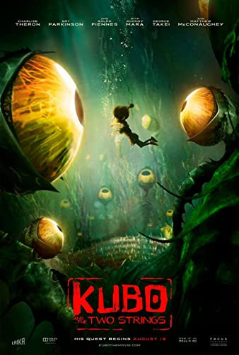 kubo and the two strings 7 A1 Poster on Canvas - Filmkunstposter in verschiedenen Größen für Wohn- oder Schlafzimmerideen. Randlose Kultfilmbilder, klassische ikonische 70er, 80er, 90er Jahre, Vintag