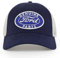 AMERICAN NEEDLE Offiziell lizenzierte Ford Motor Co. Baseballkappe, verstellbar, OSFA, Valin (Elfenbein/Marineblau), Einheitsgröße