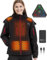 FERNIDA Beheizbare Jacke Damen, Beheizte Softshell Jacke mit 7,4-V-Akku, Elektrisch Wasserdicht Beheizter Mantel für Outdoor Wandern Jagd Motorrad Camping, 6 Beheizte Zonen,M