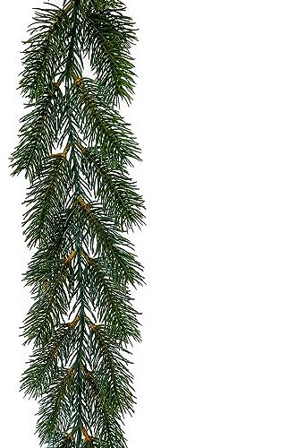 Künstliche Tannengirlande 150-160cm mit ca. 60 Trieben. Kunstpflanze Künstliche Tanne Tannenzweig Fensterdekoration Türdekoration Weihnachten Winter