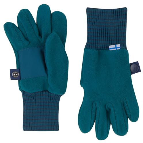 Finkid Kinder Sormikas Handschuhe, einfarbig, L, Tiefgrün