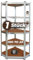 Schwerlastregal Eckregal Kellerregal – Lagerregal aus Holz und verzinktem Metall in Höhe 180cm, Steckregal in Tiefen 30cm 40cm 50cm 60cm, Werkstattregal belastbar bis 900kg (180kg je Fach) Lagersystem