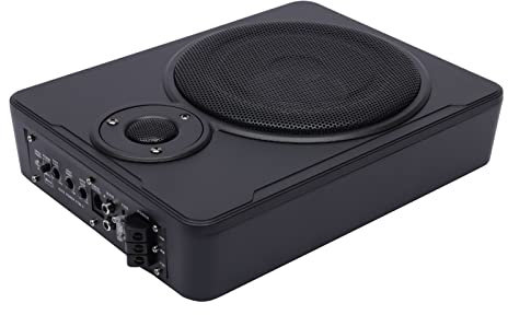 QRANSEUYXY Subwoofer per auto da 8 pollici, 600 W, 12 V, compatto subwoofer, amplificatore per auto con cavo remoto, altoparlanti attivi alti e subwoofer amplificatore