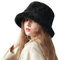 Damen Winter Fuzzy Faux Fur Slouchy Warmer Fisherman Hüte Bucket Hat Für Frauen Warme Kappe Anglerhut Weiß Flauschig Fischerhut Mädchen Hut Damen Winter