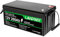 Irishom Batterie de Secours au Lithium LiFePO4 12V 200Ah, énergie 2 560Wh, Poids léger de 20kg, BMS 100A intégré, pour remplacer la Plupart des alimentations de Secours/Camping-Cars/Bateaux/Moteur