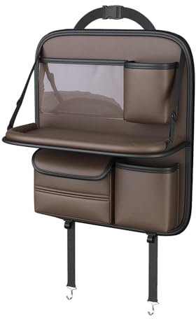 Organisateur De Banquette Arrière - Organisateur De Siège Arrière De Siège De Voiture Avec Plateau Pliable - Organisateurs De Dossier De Siège, Sac De Rangement Pour Dossier De Siège De Voiture, Organ