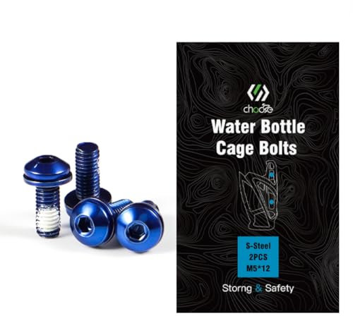 CNCLOL Bike Bottle Cage Bolts,Water Bottle Cage Bolts For MTB/Bicycle/Mountain Bike,Blue