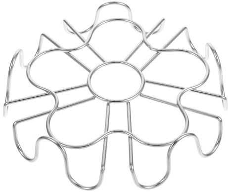 Alipis Stainless Steel Steamer Rack Egg Steaming Basket Kitchen Cooking Holder Easy Clean Multi-function Egg Steamer