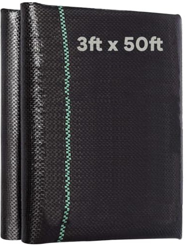 AMSGANK Unkrautvlies Gartenvlies 3ft x 50ft, 100g/m² Robuste Unkrautvlies für Garten Wasserdurchlässig Reißfestes Unkrautgewebe Anti Unkrautvlies für Garten, Hochbeet, Einfahrt usw