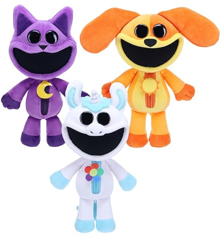 Poppy Playtime - Smiling Critters Sammelplüsch, 3er-Pack (20,3 cm hoch, Serie 1)