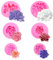 YIIWONI Moldes de Silicona de Flores, 6 Piezas Forma de Rosas Molde de Silicona para Manualida Molde Silicona Flores para Decoración de Tartas para Decoración de Pasteles de Chocolate, Dulces