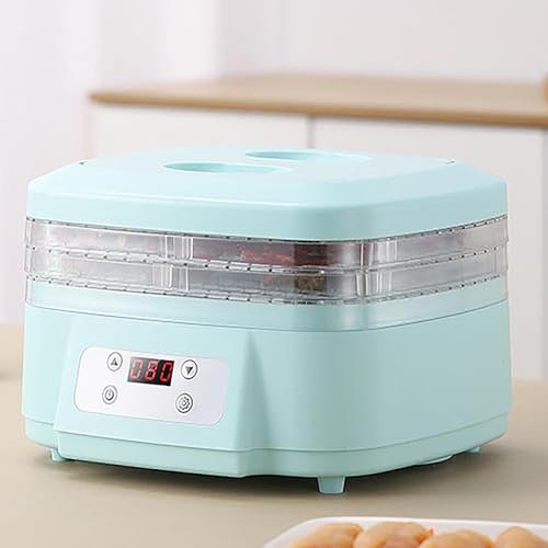 MZBDYYF Essiccatore a scatti con Timer Digitale per asciugacapelli per casa - Macchina da disidratatore Alimentare a Flusso d'Aria a 360 ° - Perfetto per Manzo, Frutta, Carne e Verdure