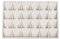 Filhome Schmucktablett aus Samt mit 24 Fächern Schmucktablett Schmuckaufbewahrung für Anhänger und Ketten (Beige)