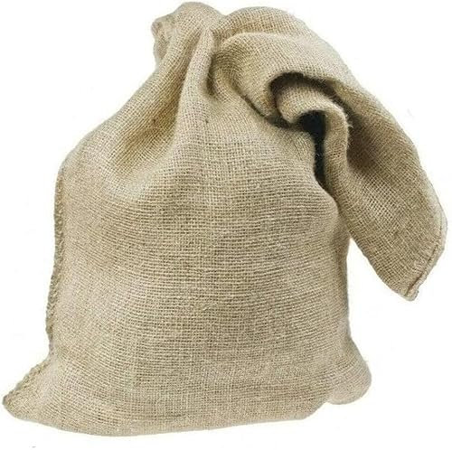 Jute Sacks 5 x 50cm x 80cm Natural Hessian Large Bags Made of Tearproof Jute Fabric for Potatoes, Vegetables, Coffee Beans, Burlap Sack