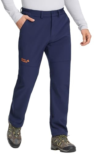 Pioneer Camp Herren Softshellhose - Warme Fleece gefütterte Outdoorhose, wasserdicht und Winddicht - Wintertrekkinghose, Wanderhose