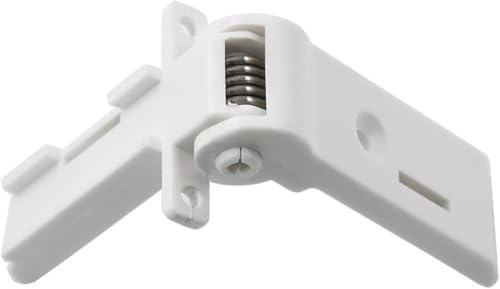 GearPrice Bisagra de puerta para congelador, frigorífico, congelador, bisagra compatible con 241212500, frigorífico, congelador, caravana (blanco)