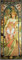 Komplette Gobelin Stickpackung Gemälde von Mucha halber Kreuzstich inkl.Sticktwist 25x70 cm (331)