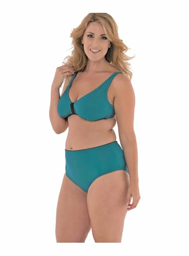 Leo Corsetteria Costume Donna Bikini Coppe Removibili Taglie Grandi Slip Vita Alta.Costa Azzurra Taglia 50 Coppa D Blu Marea
