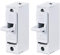 uxcell Lot de 2 porte-fusibles unipolaire AC380 V 20 A RT14 RT18 R015 10 x 38 mm