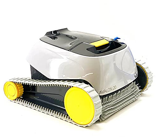 Dolphin Avalon 20 Robot nettoyeur de piscine automatique Couvre jusqu'à 10 m Nettoie fond et murs Design compact, confortable et léger Accessoires piscine