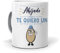 Taza Regalo Personalizado y Divertido ahijado. Ahijado te Quiero un Huevo. Cerámica AAA - 350 ml.