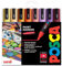 Posca PC-5M - Rotuladores de pintura artística - 1.8-2.5 mm - Juego de 8 tonos de puesta de sol en caja de regalo