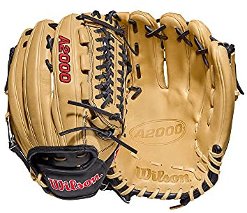 WILSON Herren 2022 A2000 D33 (P) Baseball-Handschuh, Blonde/Schwarz – Standardhandschuh, 11.75