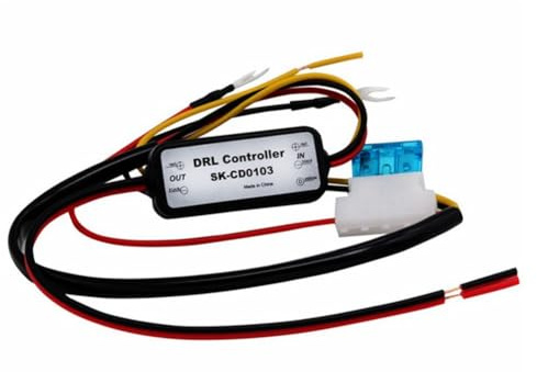 Wadakada 1 Contrôleur DRL pour Feux de Jour LED de Voiture, Relais de Faisceau, Variateur Marche/Arrêt 12-18 V, Contrôleur de Feux Antibrouillard SK-CD0103