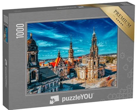 puzzleYOU: Puzzle 1000 Teile „Historische Dresdner Altstadt, Sachsen, Deutschland“ – aus der Puzzle-Kollektion Dresden, Deutsche Städte