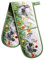 Maison d' Hermine Double Oven Mitts 100% Cotton 18 cm x 89 cm Double Oven Mitt Heat Resistant BBQ Cooking Gloves with Loop, Baking, Grilling, Home, Kitchen, Handling Hot Pans (Basse Cour)