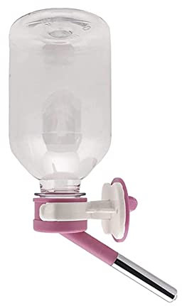 H128 Non-drip Guinea Pig Water Bottle Best Wire Cage Drinker for Small Animals Us Patented Leak Proof Nozzle Pet Cage Drinker Rabbit Ferret Hamster Small Animal Bpa Free 11.2 Oz Diameter: 10mm