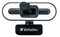 Verbatim 49579 Webcam con microfono e luce integrati, Autofocus AWC-02 Full HD 1080p e Rotazione a 360°