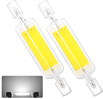 R7S LED Lampe 78mm, Dimmbar Hightlight Birne, 7W R7S LED Ersatz für 50W Halogen Leuchtmittel, 700lm AC/DC 190-260V, 80Ra Hohe CRI Slim Einfach zum Ersetzen