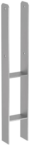 Heavy Duty Galvanised (H Shape) Post Fence Foot Anchors Size 101mm - 4