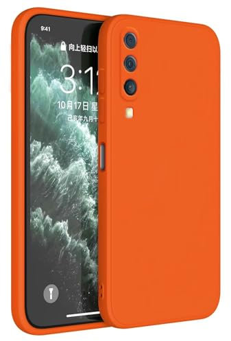 Topme Coque pour Samsung Galaxy A50 / A50S / A30S (6.4 inches) Etui Housse, Protecteur de Peau en Silicone TPU - Orange
