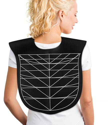 FOMIYES Haarschneideumhang Friseurumhang, Silikon Friseurbedarf Umhang, UniversalgrößE, Bequeme Passform, FüR Haarschnitte, HaarefäRben Und Frisuren, Schwarz