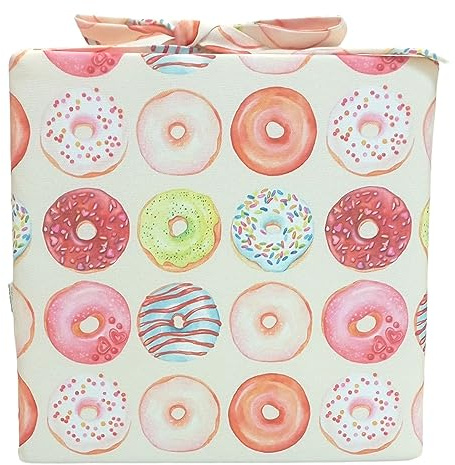 Emi&Sam SITZKISSEN Sitzerhöhung für Kinder Stuhlkissen Kinderstuhl Hochstuhl Tragbar Baby Kind Stuhl Kissen (6. Donuts)