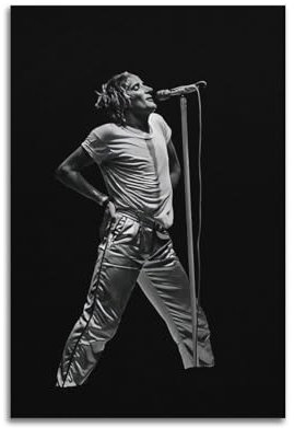 TeDe Rod Stewart Konzert Rock Art Wohnzimmer Schlafzimmer Poster Gemälde Dekorative Malerei Druck Leinwand Wand 20 x 30 cm Unrahmen-Stil