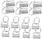 DIYEAH 40 Stück Schlüsselanhänger Gurtband Clip Schlüsselanhänger Schlüsselanhänger Schlüsselanhänger Hardware Schlüsselanhänger Schlüsselanhänger Armband Gurtband Bund Clips