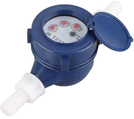 Garten Wasseruhr Geeicht Einzelner Kaltwasserzähler aus hochwertigem Nylon mit großer Skala bis 99999 klare Ablesung einfacher Installation und langlebiger Messgenauigkeit | Genauigkeitsklasse B, 1.6 MPa, 2.5 m³/h, 5-30℃, große Skala, klare Ablesung, einfache Installation, für Garten Bewässerung