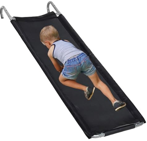 Lembeauty Toboggans de Trampoline pour, toboggans d'accessoires de Trampoline, Assez Large et sûr pour s'amuser avec Une Forte résistance aux déchirures, Échelle coulissante de Trampoline Fac e à