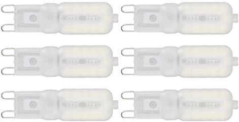 MOUMOUTEN G9 LED-Glühbirne, Glühbirne, Dimmbar, Augenschutz, Energiesparend, 5 W, 22 Kleine LED-Glühbirnen Für Deckenlampe, Schreibtischlampe, 6 Stück(weißes Licht)