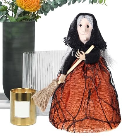 Witches Broom Wizard Scary Decoration - Vivid Halloween Decoration - Handcrafted & Realistic Halloween Doll for Family Friends & Colleagues