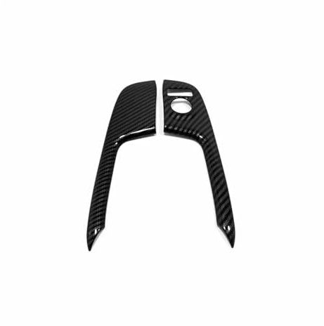 Car Interior Styling For Nissan For Qashqai J11 2014-2019 2020 Carbon Fiber Car Front Door Window Armrest Handle Cover Trim ABS Matte Accessori Car Interior Cover Trim(Carbon Fiber)